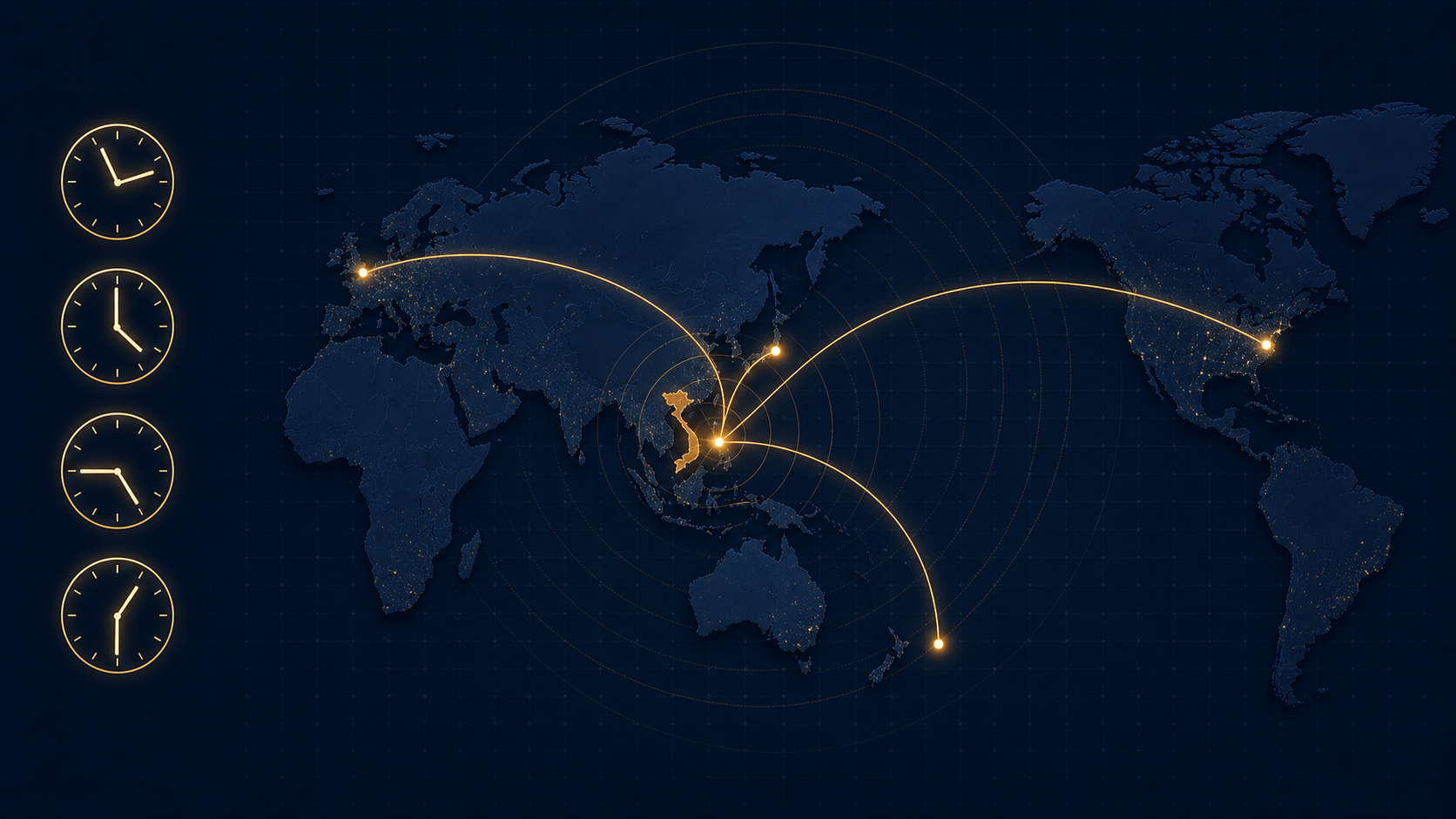 The Real Cost of a 10-Hour Time Zone Gap (And Why Vietnam Sits in a Sweet Spot)